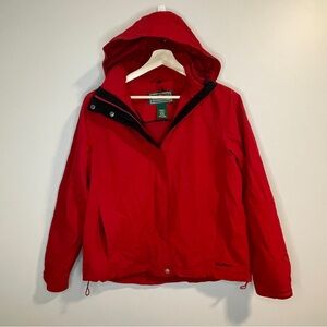 L.L. Bean Red Hooded Jacket